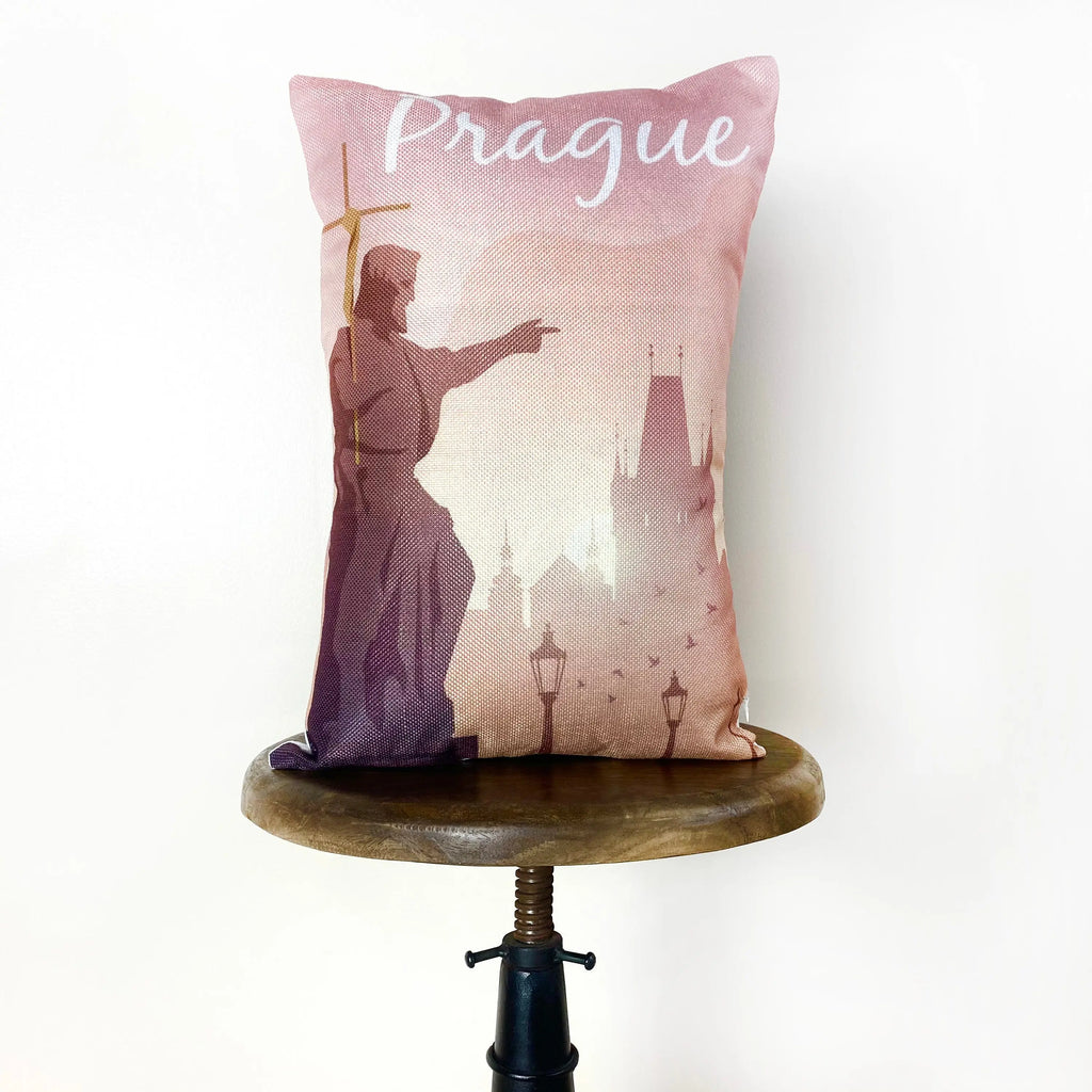 Prague | Adventure Time | 12x18 | Pillow Cover | Wander lust | Throw Pillow | Travel Decor | Travel Gift | Gift for Friend | Gifts for Women UniikPillows