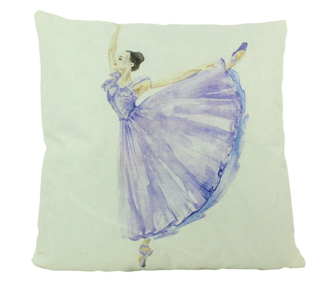 Purple |  Ballerina | Dancing | Ballerina Decor | Ballerina Gift | Pillow Cover | Throw Pillow | Girls Gift | Dancer | Room Decor UniikPillows