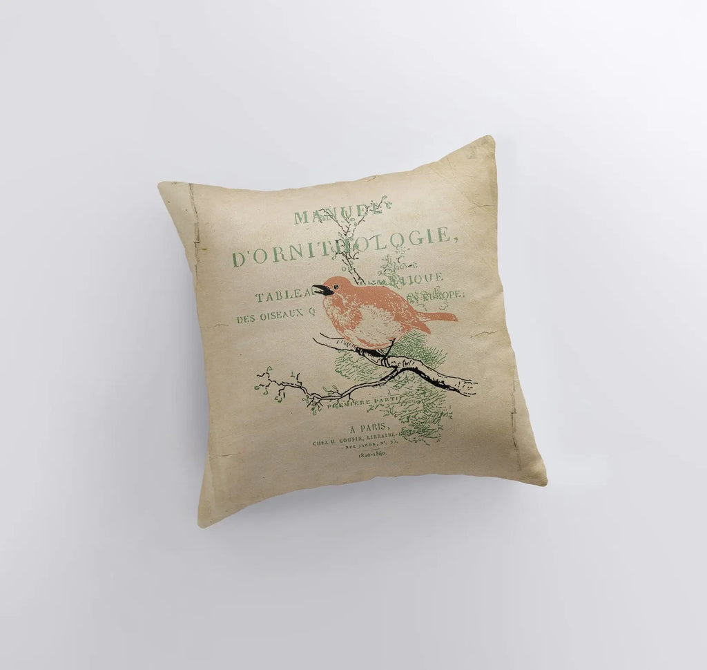 Red Bird | Pillow Cover | Bird Nest | Pillow | Farmhouse Decor | Home Decor | Throw Pillow | Gift for her | Cute Home Decor | Country Decor UniikPillows