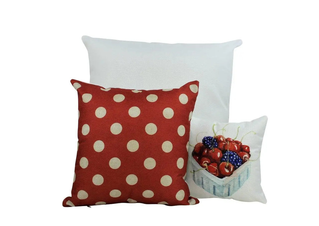 Red and white Polka Dots | Pillow Cover | Solid Accent Pillows | Best Place to Buy Throw Pillows | Red Throw Pillows UniikPillows