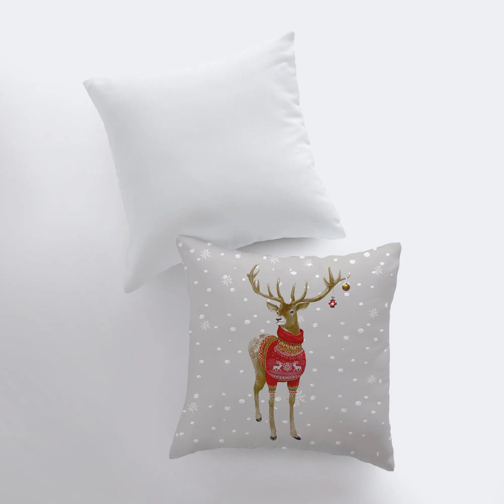 Reindeer | Throw Pillows | Christmas Pillow | Christmas Gift | Home Decor Modern | Christmas Throw Pillows | Christmas Home Decor | Mom Gift UniikPillows