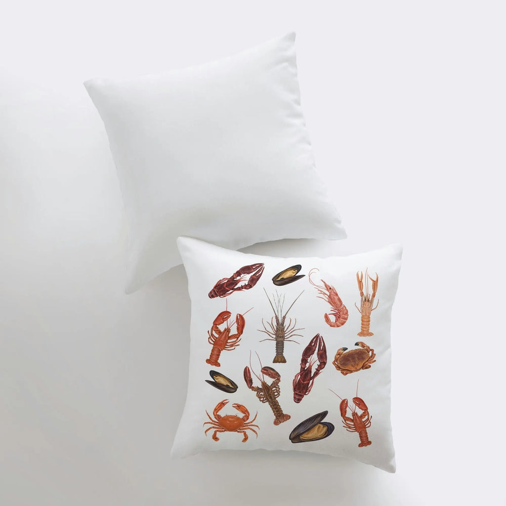 Sea Creatures | Throw Pillow | Home Decor | Modern Decor | Nautical | Ocean | Gift for Her | Accent Pillow Cover | Beach | Sea | Crustacean UniikPillows