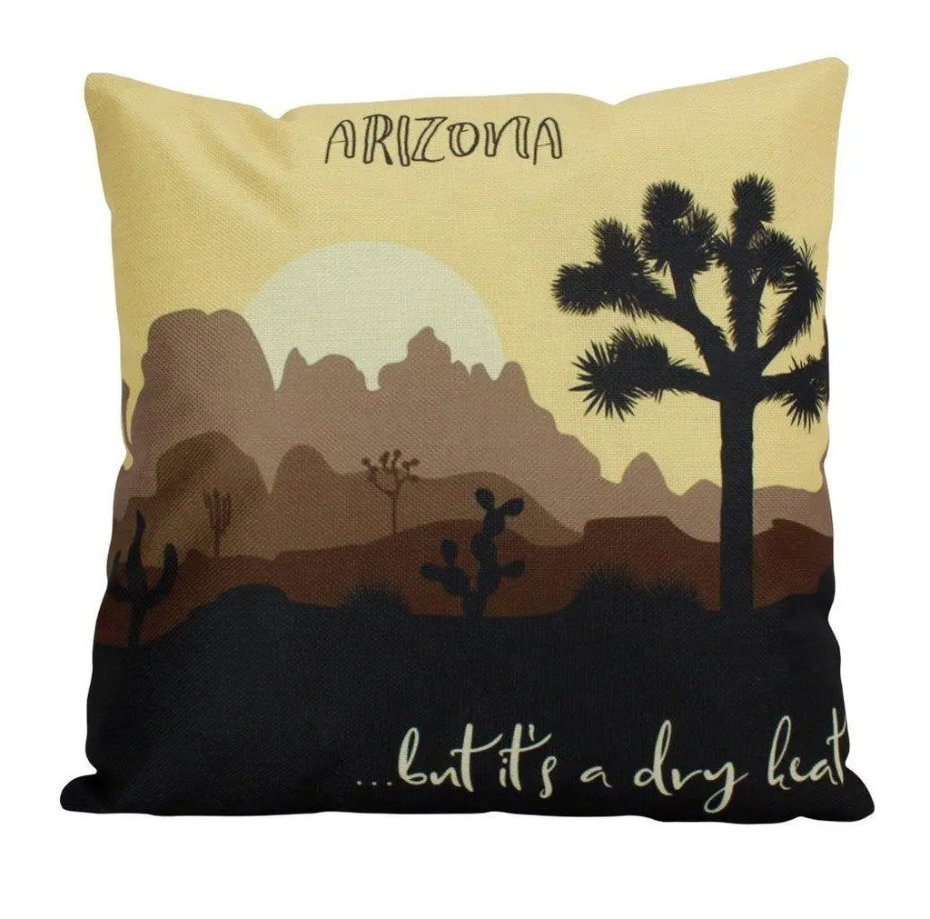 Sedona Arizona | Arizona Gifts | Arizona Art | Desert Painting | Desert Cactus | Saguaro Cactus | Cactus Decor | Home Decor | Throw PIllow UniikPillows