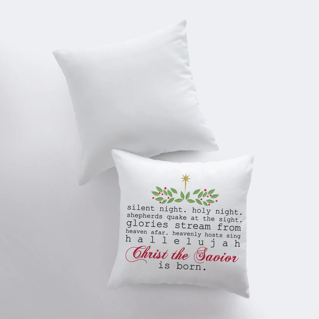 Silent Night | Merry Christmas | Throw Pillow | Christmas Pillow | Home Decor | Christmas Décor | Christmas tree | Christmas Gifts UniikPillows
