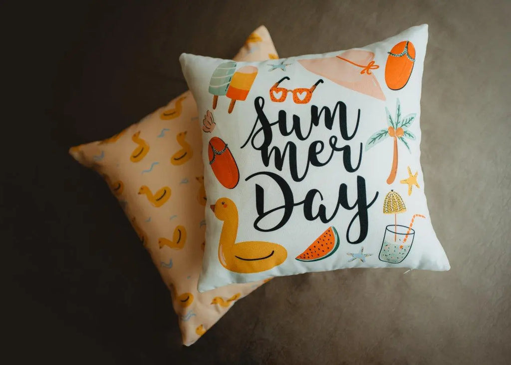 Summer | Vintage | Fun | Summer | Pillow Cover | Home Decor | Throw Pillows | Room Decor | Gift idea | Decorative Pillow | Room Decor UniikPillows