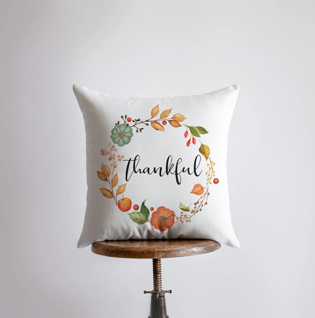 Thankful | Pillow Cover | Fall Decor | Cabin Decor Ideas | Fall Decoration | Thanksgiving Decor | Farmhouse Pillows | Country Decor | Gift UniikPillows