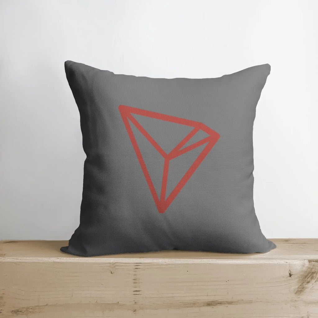 Tron Pillow | Double Sided | Tron Merch | Crypto Plush | Pillow Defi | Thow Pillows | Down Pillows | Crypto Pillows | Handmade in USA UniikPillows