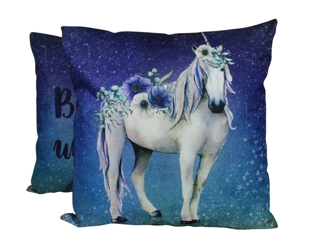 Unicorn | Floral | Magic | Unicorn Decor | Pillow Cover | Home Decor | Throw Pillows | Happy Birthday | Kids Room Decor | Room Decor UniikPillows