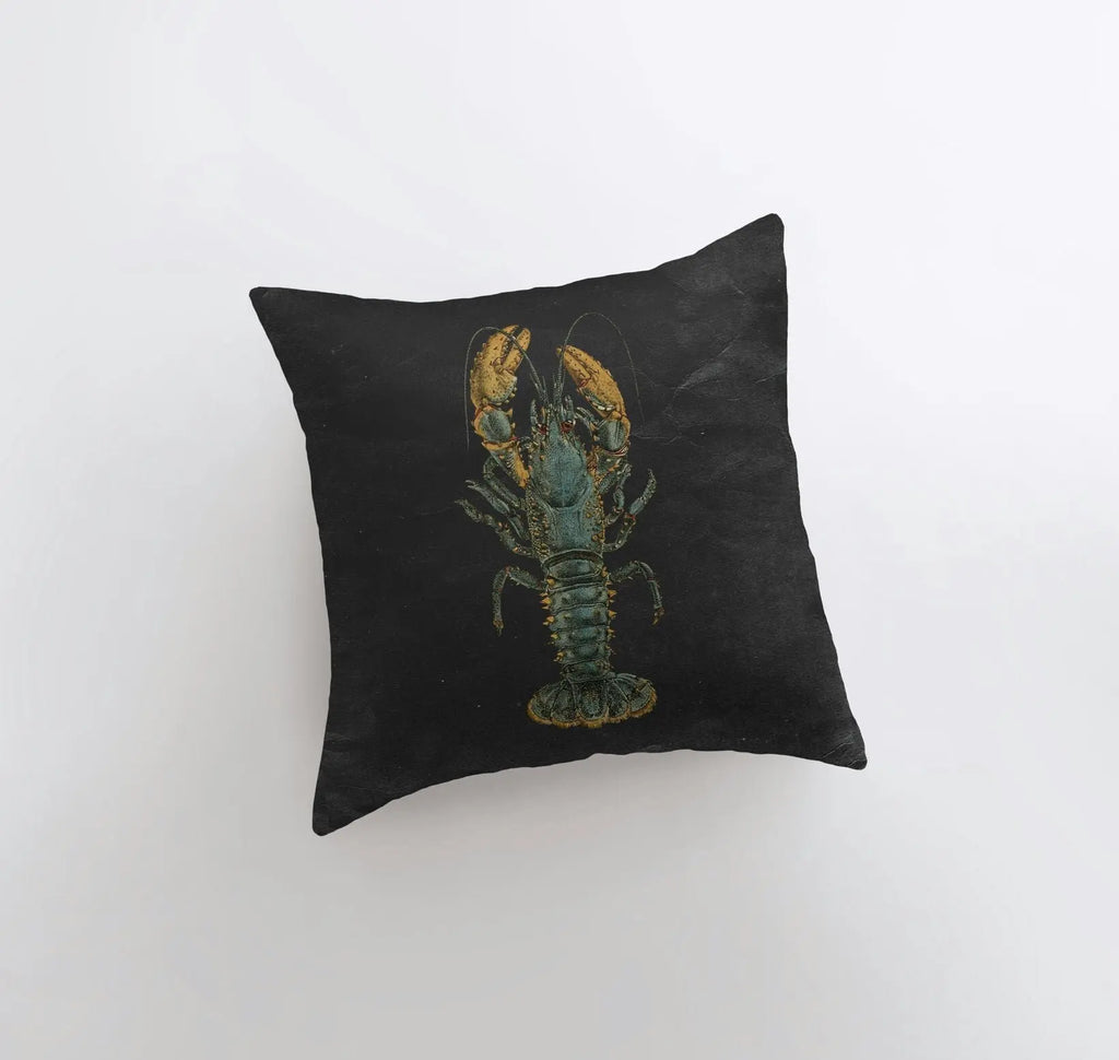 Vintage Blue Lobster | Pillow Cover | Throw Pillow | Home Decor |Coastal Decor |Nautical Pillow | Ocean | Gift for her | Accent Pillow | Sea UniikPillows