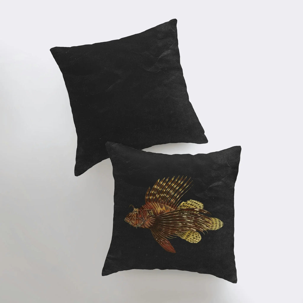 Vintage Lionfish | Pillow Cover | Throw Pillow | Home Decor | Coastal Decor | Nautical Pillow | Ocean | Gift for her | Accent Pillow | Sea UniikPillows