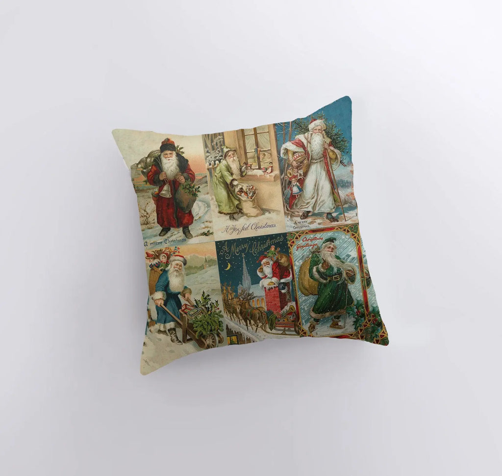 Vintage Merry Christmas | Throw Pillow | Christmas Pillow | Home Decor | Christmas Pillowcases | Christmas tree | Christmas Gifts UniikPillows