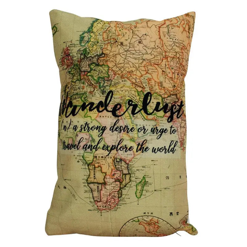 Wander Lust | Adventure Time | 12x18 | Pillow Cover | Throw Pillow | Travel Decor | Travel Gift | Friend Gift | Gift for Women | Bedroom UniikPillows