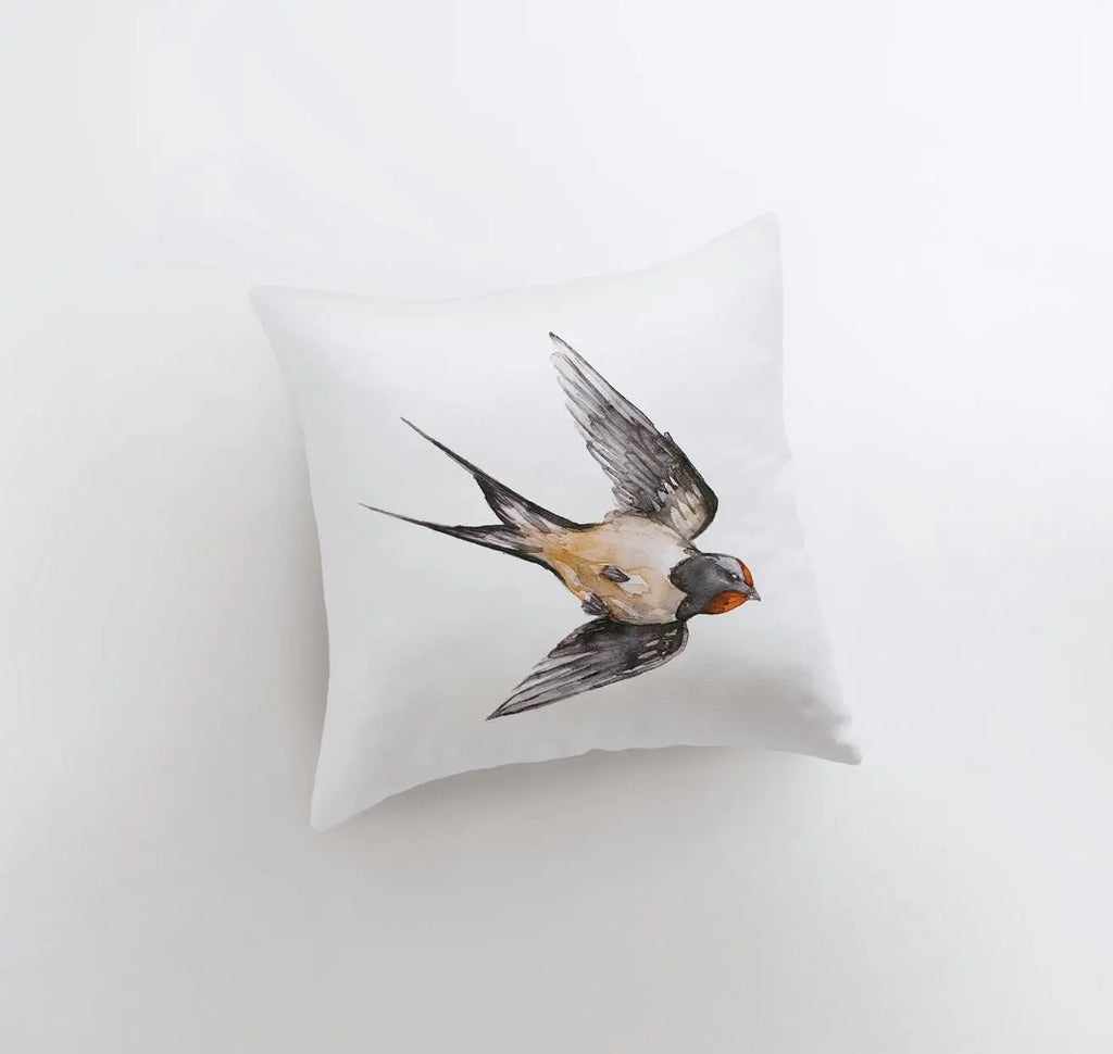 Watercolor Sparrow | Gifts | Brid Prints | Bird Decor | Accent Pillow Covers | Throw Pillow Covers | Pillow | Room Decor | Bedroom Decor UniikPillows