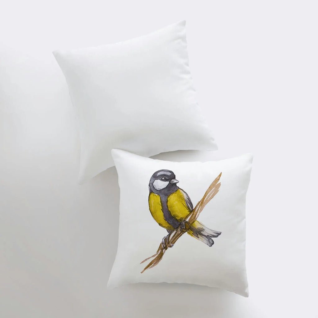 Watercolor Yellow Crest | Gifts | Brid Prints | Bird Decor |Accent Pillow Covers | Throw Pillow Covers | Pillow | Room Decor | Bedroom Decor UniikPillows