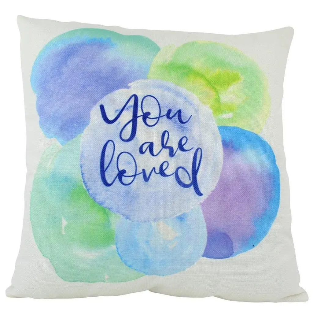 You are Loved | Pillow Cover | Pillow | Gift for Her | Gift for Him | Romantic Gifts | Famous Quotes | Motivational Quotes | Bedroom Decor UniikPillows