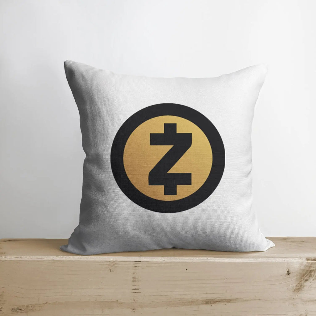 ZCash Pillow | Double Sided | Zcash Merch | Crypto Plush | Pillow Defi | Throw Pillows | Down Pillows | Crypto Pillows | Handmade in USA UniikPillows