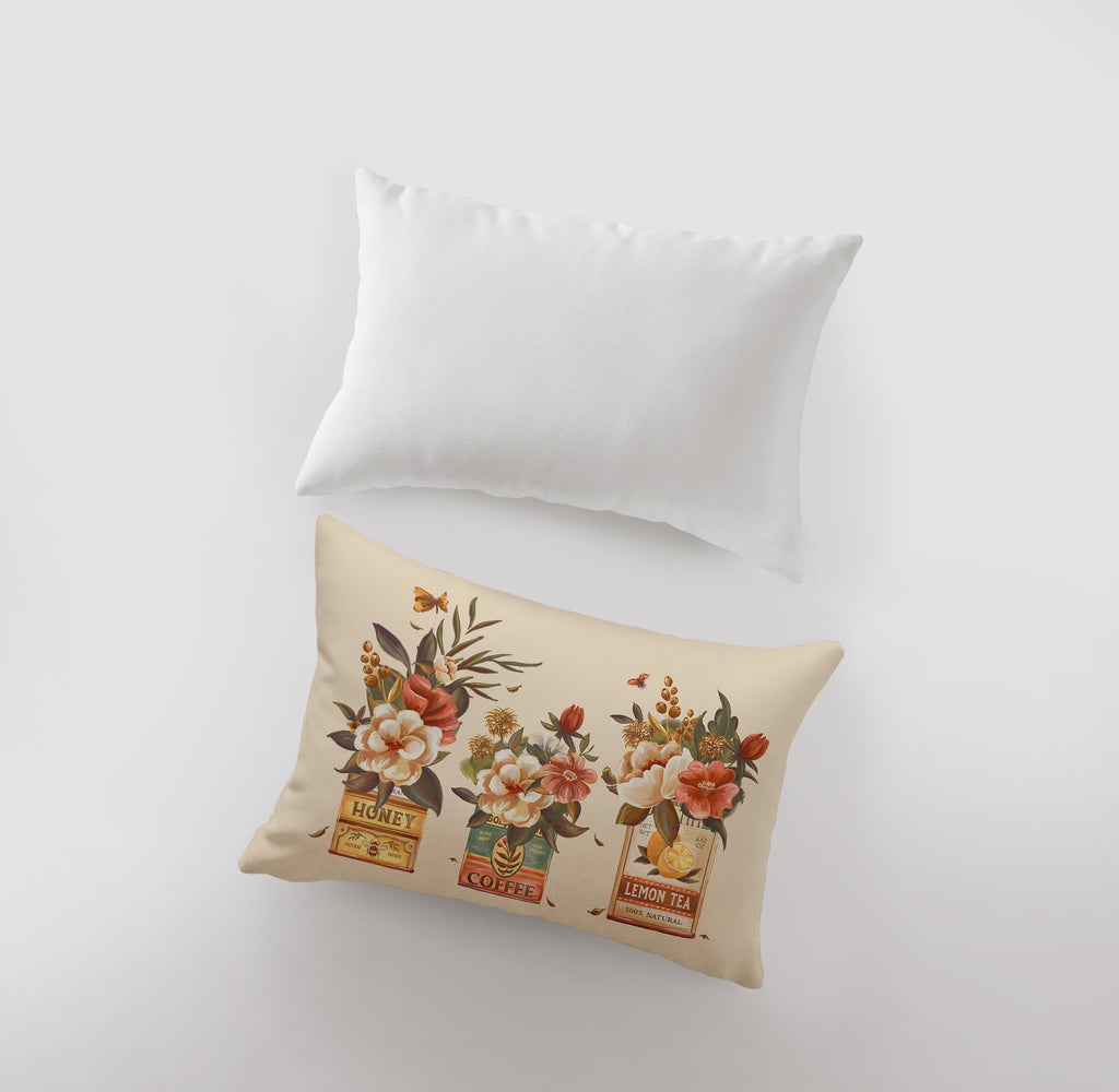 a pillow and a pillow case on a white surface