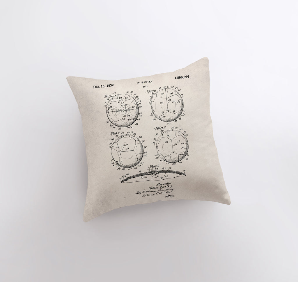 Vintage Soccer Ball | Soccer Gifts | Soccer Mom | Soccer Fabric | Soccer Gifts for girls | Soccer Dad | Soccer Coach Gift | Throw Pillow - UniikPillows