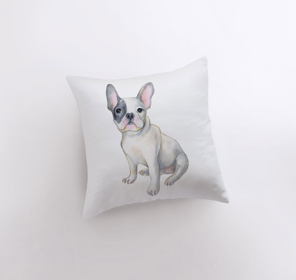 a pillow with a picture of a dog on it