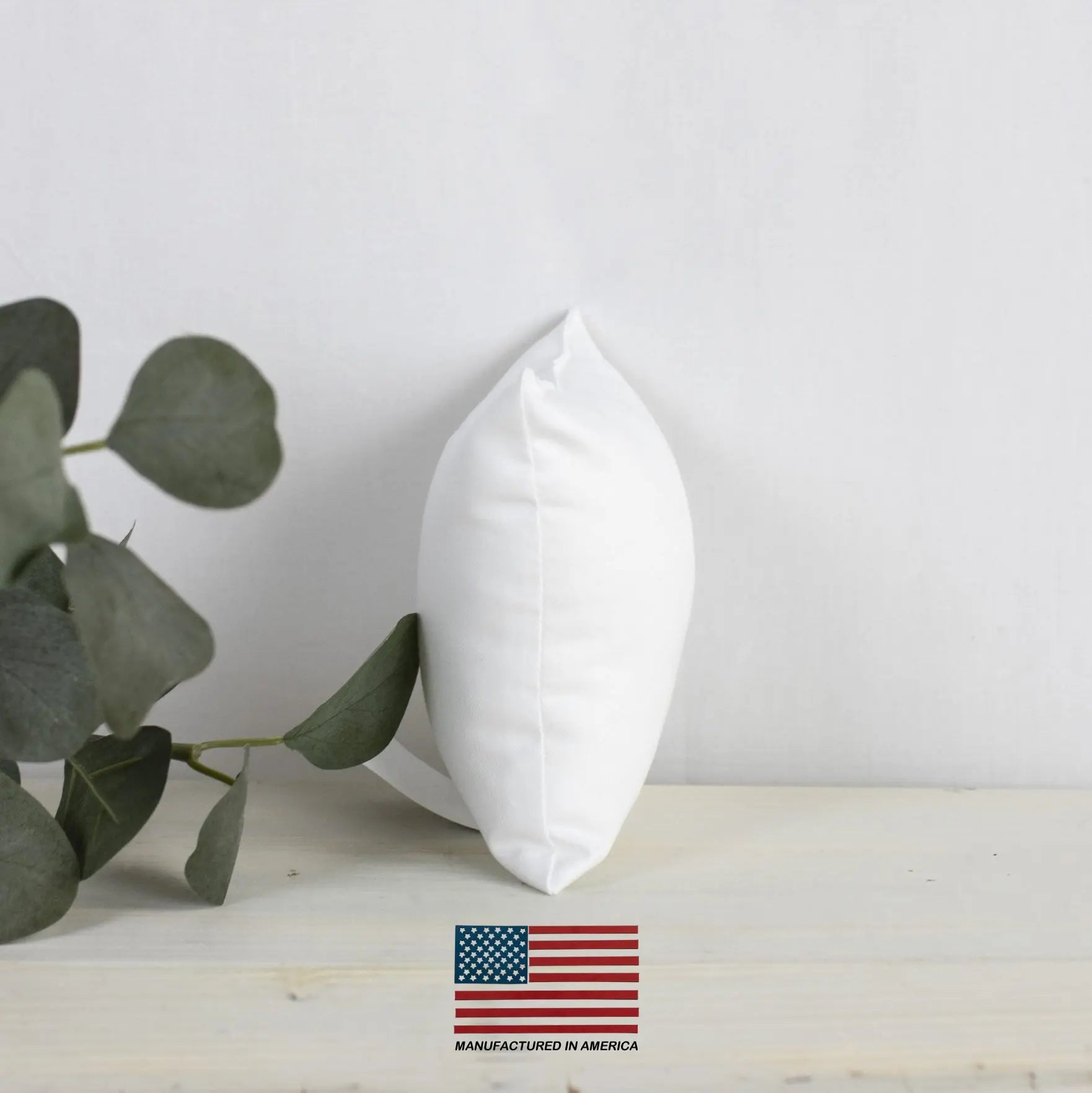  ReynosoHomeDecor 8x8 Inch Square White Cotton-Blend Throw Pillow  Insert Form : Home & Kitchen