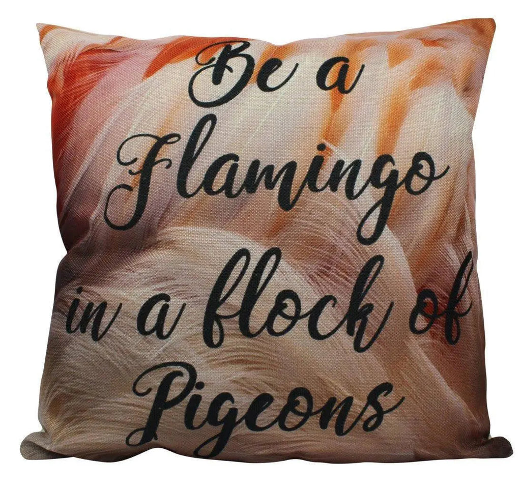 Be A Flamingo | Pillow Cover | Throw Pillow | Pink Flamingo | Home Decor | Pillow | Gift for her | Room Decor | Bedroom Decor | Pillow UniikPillows
