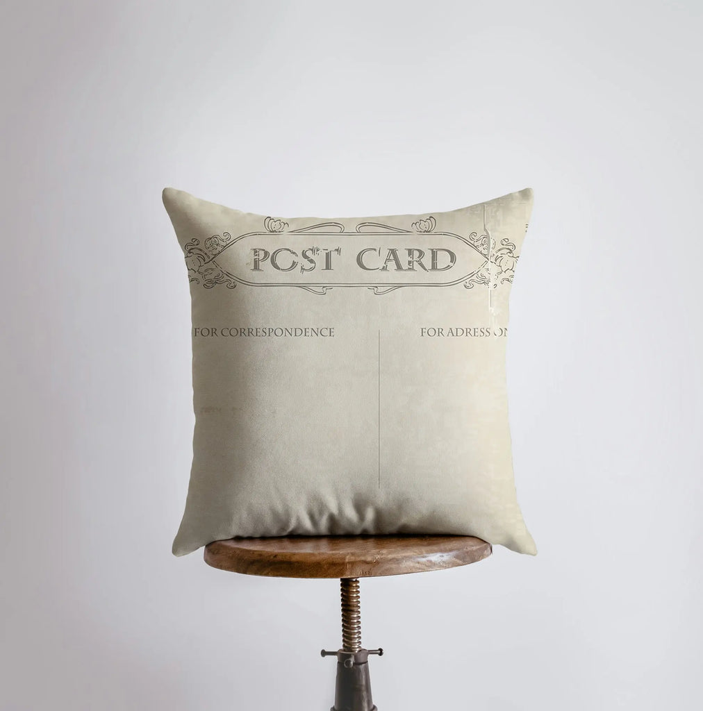 Bird | Postcard  | Pillow Cover | Our Nest | Pillow | Farmhouse Decor | Home Decor | Throw Pillow | Modern Farmhouse | Blue Bird | Gift UniikPillows