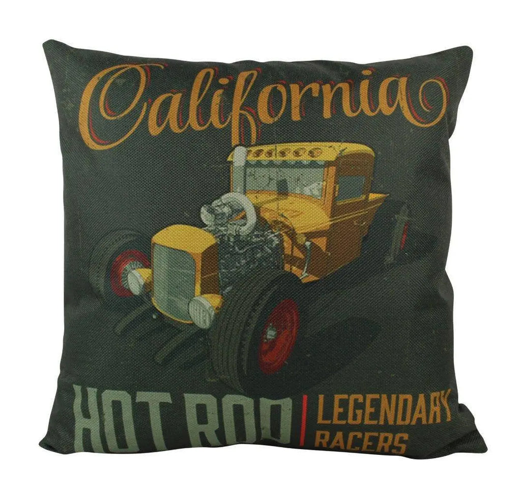 California Hot Rod | Pillow Cover | Gift for Him | Throw Pillow |  Pillow | Dad Gift | Gift ideas | Hot Rod | Room Decor | Classic Car UniikPillows
