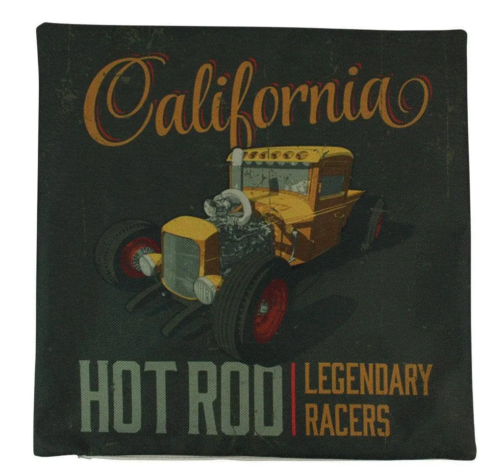 California Hot Rod | Pillow Cover | Gift for Him | Throw Pillow |  Pillow | Dad Gift | Gift ideas | Hot Rod | Room Decor | Classic Car UniikPillows