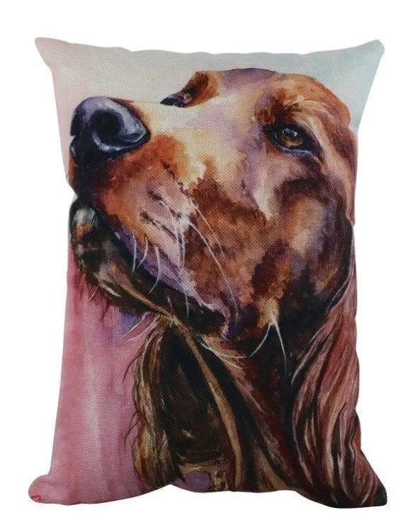 Dog | Irish Setter Watercolor | 12x16 | Pillow Cover | Dogs | Home Décor | Custom Dog Pillow | Irish Sett  | Dog Lover Gift | Dog Mom Gift UniikPillows