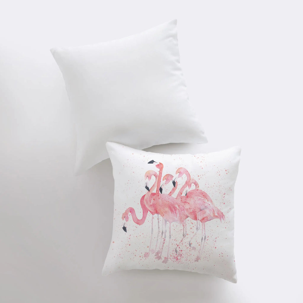 Flamingos | Pillow Cover | Throw Pillow |  Home Decor | Pillow | Gift for Her | Bird | Beach Decor | Coastal Decor | Birds in Paradise UniikPillows