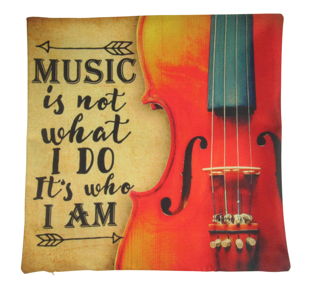Gifts for Music Lovers | Music is What I Am | Pillow Cover | Home Decor | Throw Pillow | Gift for Musician | Music decor | Music Gifts UniikPillows