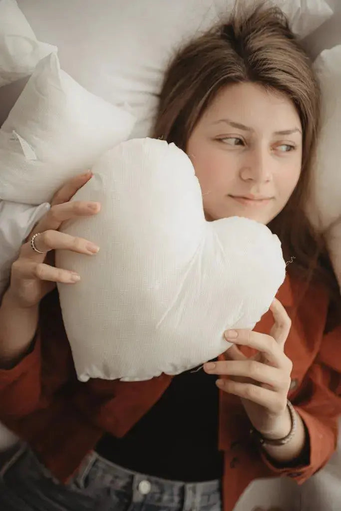 18"| 16" | 14" | 12"| 10" | 8 Heart Hypoallergenic Polyester Filled Pillow Insert UniikPillows
