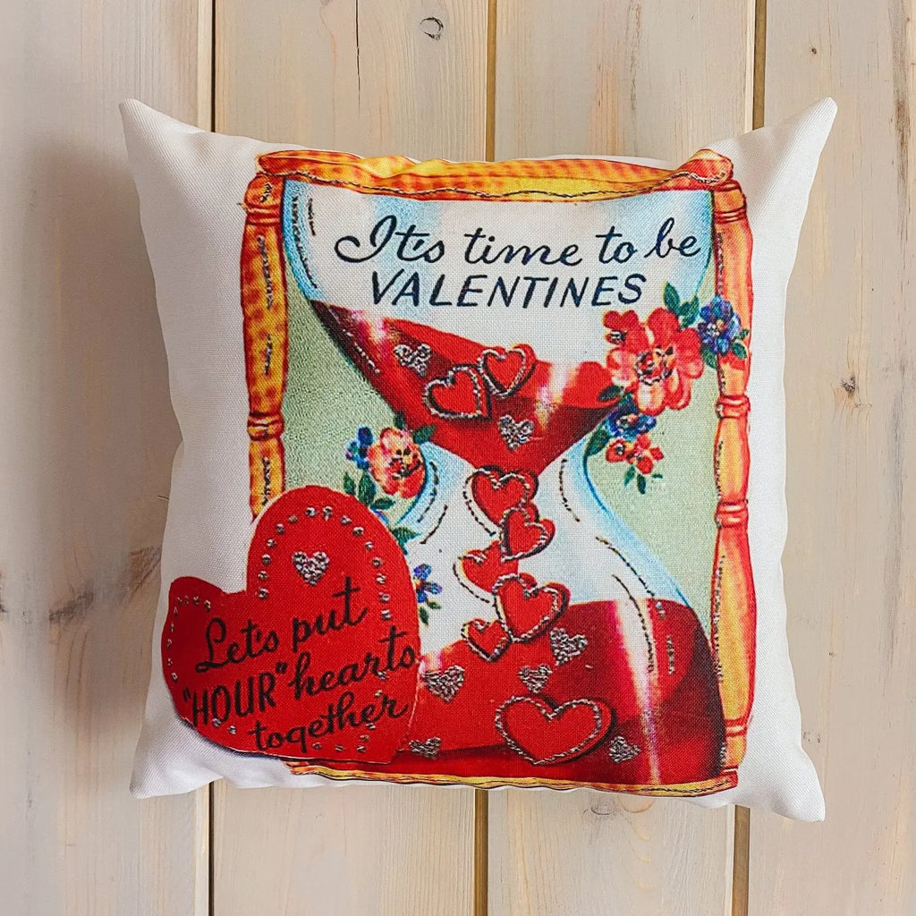 It's time to be Vintage Valentines | Pillow Cover | Throw Pillow | Valentines Day Gifts for Her | Valentines Day | Room Decor UniikPillows