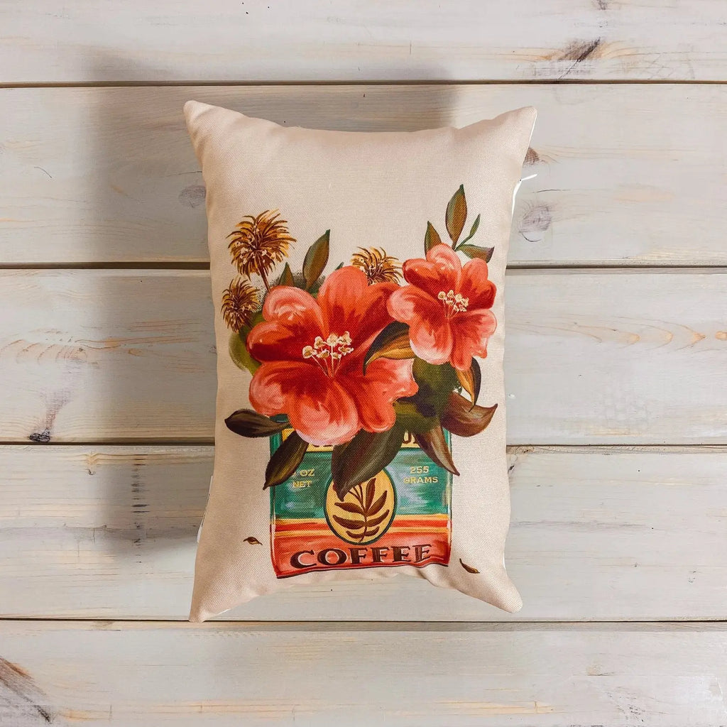 Lemon Tea | Planters | Pillow Cover | 12x18 | Vintage | Floral arrangement | Throw Pillow | Pillow | Aesthetic Room Decor | Gift for her UniikPillows