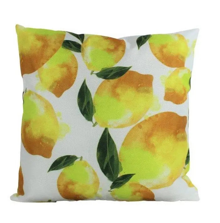 Lemons Repeat Pattern | Pillow Cover | Fruit | Yellow Lemons | Summer Decor | Home Decor | Farmhouse Decor | Bedroom Decor | Kitchen Decor UniikPillows