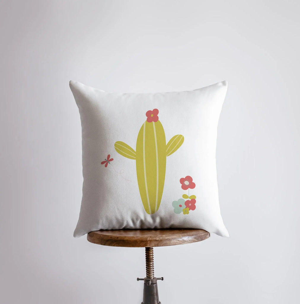 Lime Green Cactus | Pillow Cover | Good Vibes Only | Cactus Pillow | Positive Vibes | South Western | Succulent Pillow | Cactus Pillow Case UniikPillows