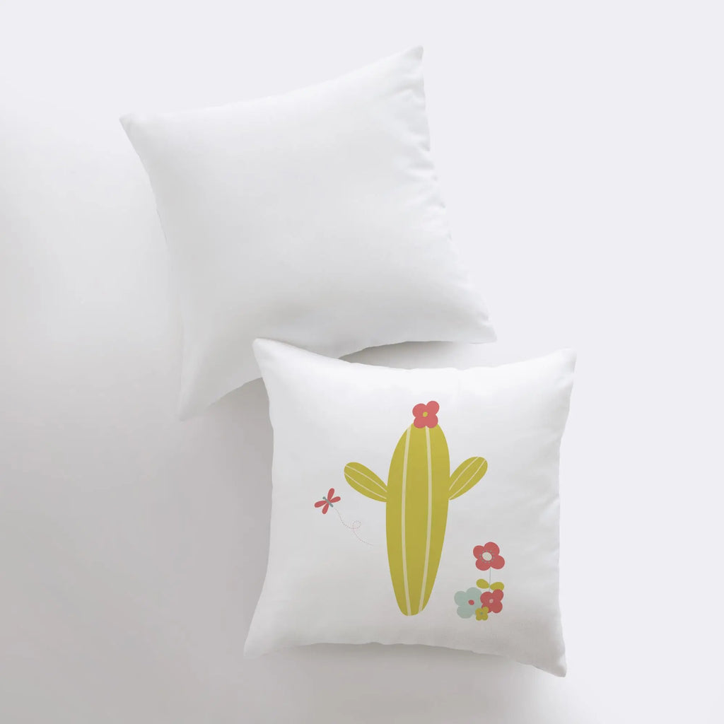 Lime Green Cactus | Pillow Cover | Good Vibes Only | Cactus Pillow | Positive Vibes | South Western | Succulent Pillow | Cactus Pillow Case UniikPillows