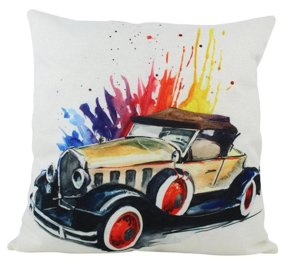 Luxury Roadster | Pillow Cover |  Throw Pillow | Paris | Pillow | Dad Gift | Classic Car | Gift Ideas | Pillow | Hot Rod | Room Décor UniikPillows