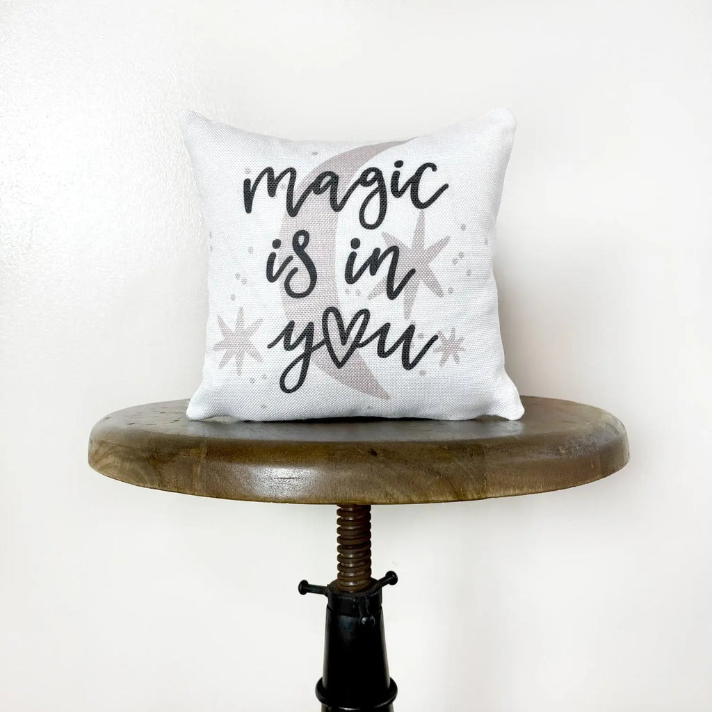 Magic is in You Moon and Stars | Throw Pillow Cover  | Baby Nursery Decor | Baby Shower Decorations | Nursery Pillow | Gift Ideas UniikPillows