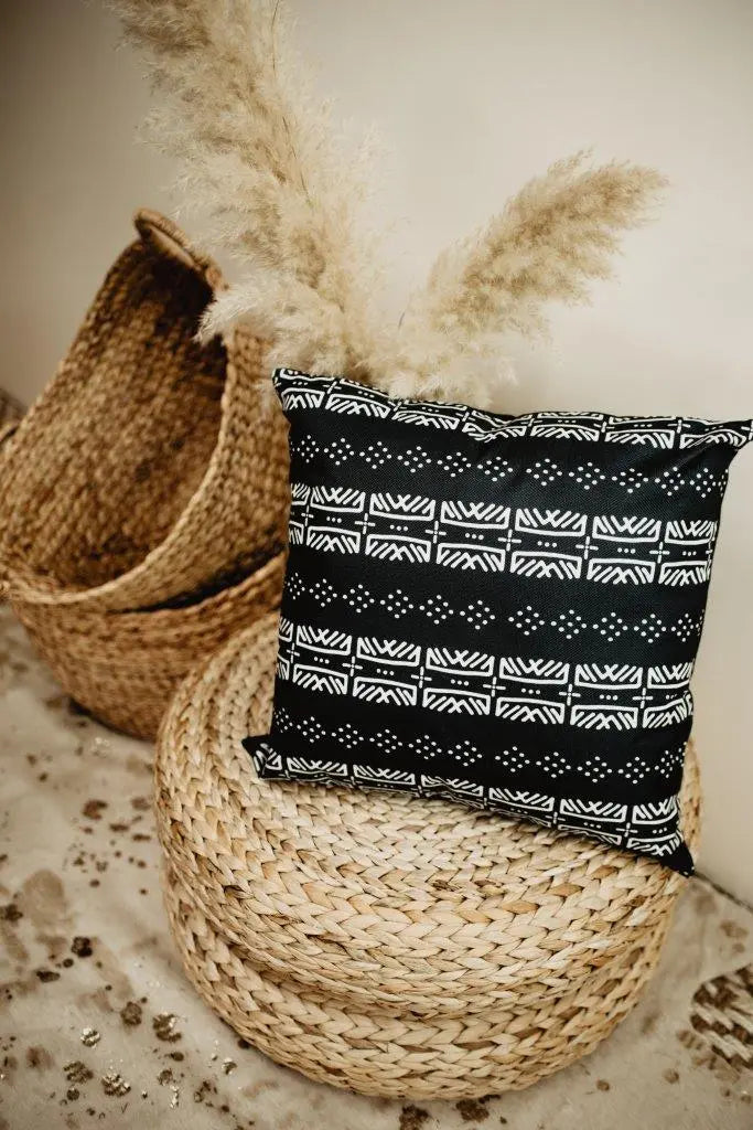 Mud-Cloth Pillow Covers |  Black and White |   Throw Pillow | Modern Home Decor | Mud-Cloth Pillow | Luxury Decor | Elegant Luxury Decor UniikPillows