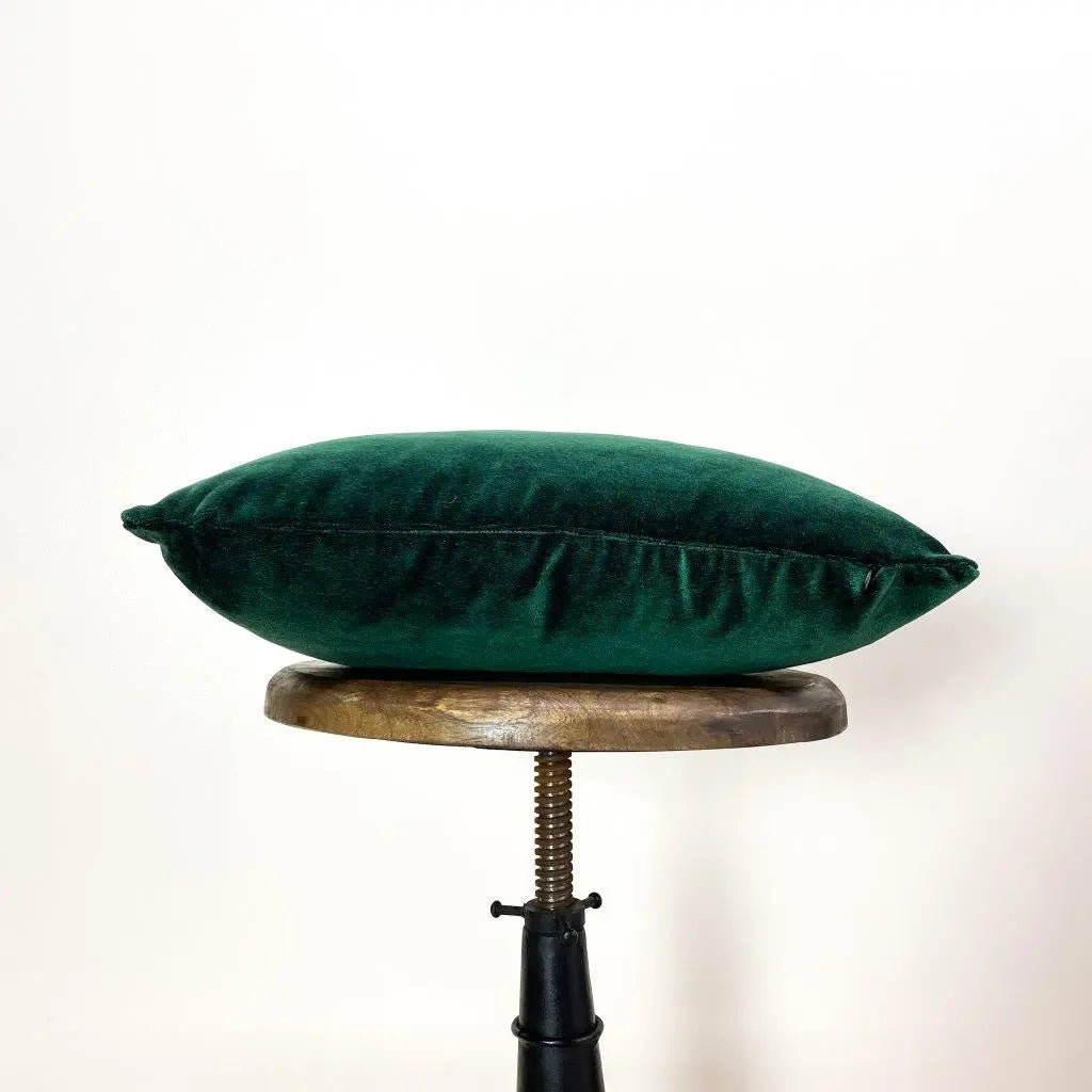 Mud-Cloth Pillow Covers | 18x12 | Emerald Green Velvet | Black and White | Throw Pillow | Modern Home Decor | Elegant Luxury Decor | Gift UniikPillows