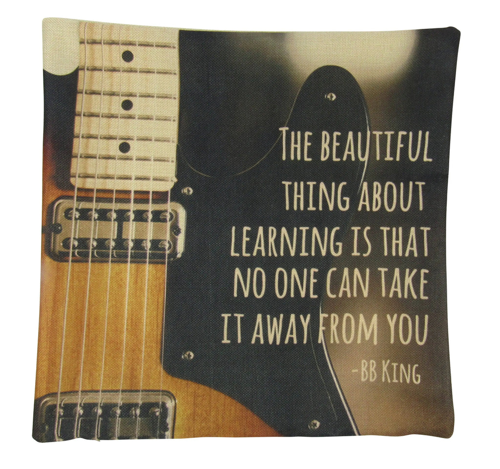 Music Lover | BB King Blues | Pillow Cover | Home Decor | Throw Pillow | Gift for Musician | Musicial decor | Musical Gifts | Pillow UniikPillows