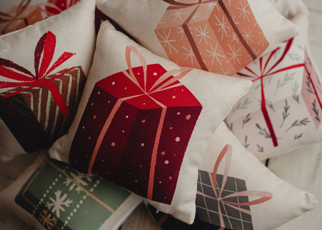 Nordic Mini Green Sweater | Throw Pillow Cover | 8x8 | Small Pillows | Teacher Gift | New Home Gift | Grandma Gift | Mom Gift | Room Decor UniikPillows