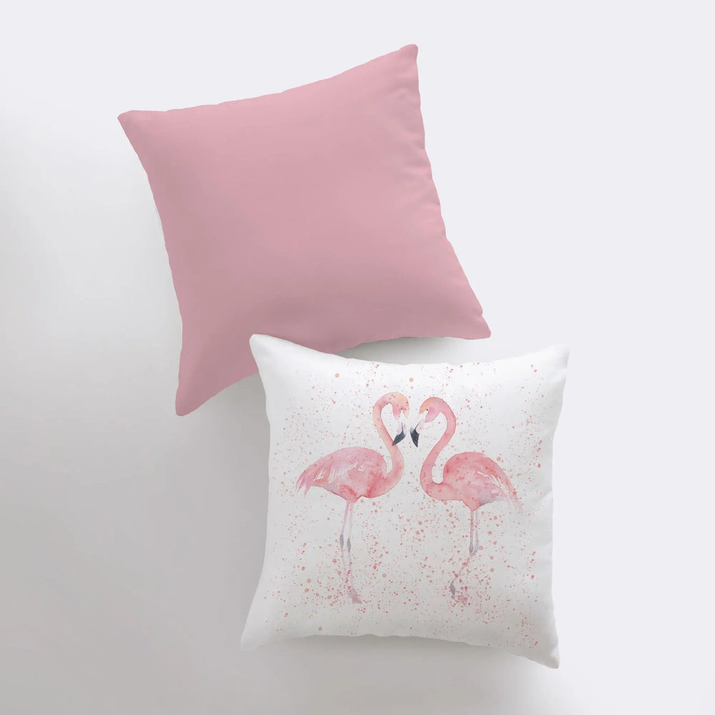 Pink Flamingos | Pillow Cover | Throw Pillow |  Home Decor | Pillow | Bird | Gift for her | Bedroom Decor | Beach Decor | Gift for her UniikPillows