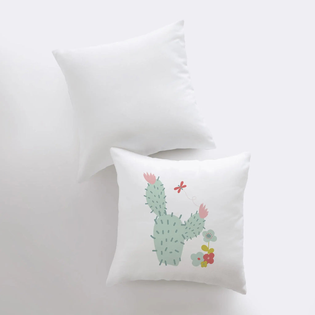 Prickly Green Cactus | Pillow Cover | Good Vibes Only|Cactus Pillow | Positive Vibes | South Western | Succulent Pillow | Cactus Pillow Case UniikPillows
