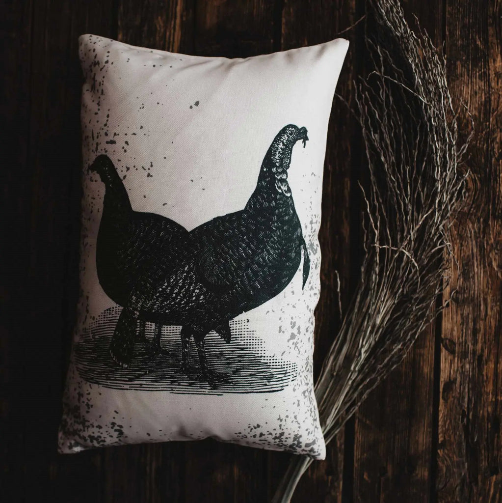 Primitive Black Cat Lumbar Pillow Cover | 12x18 Halloween Décor | Fall Decor | Room Decor | Decorative Pillows | Gift for her | Sofa Pillows UniikPillows