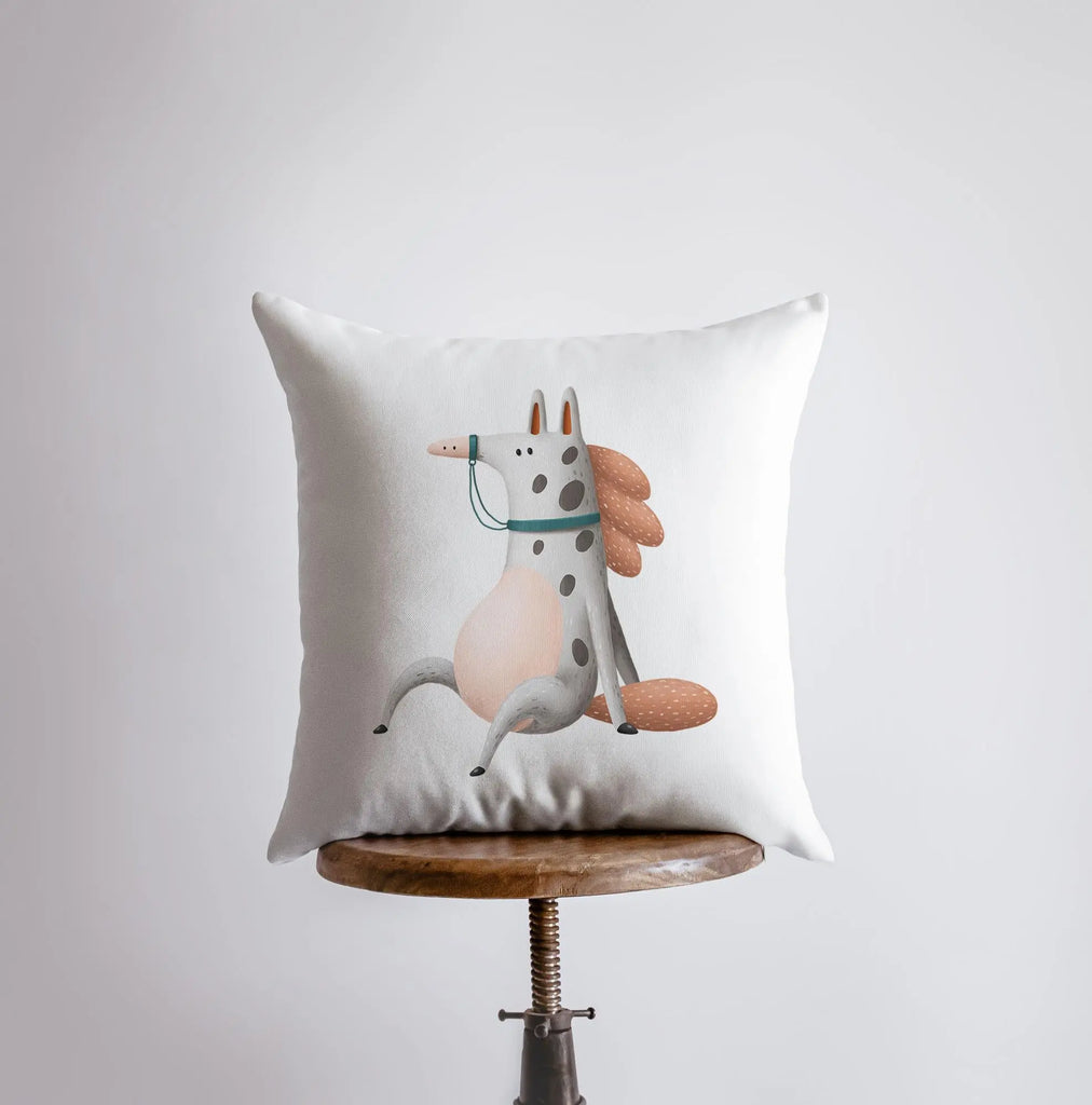 Spotted Horse Pillow | Throw Pillow | Horse Lover | Animal Lover Gift | Tiny House Decor | Cowgirl Pillow | Horse Pillow Pet UniikPillows