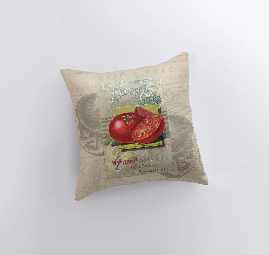 Tomatoes | Pillow Cover | Vegan | Vegan Gift | Farmhouse Decor | Home Decor | Throw Pillow | Modern Farmhouse | Gift for Her | Fruit UniikPillows
