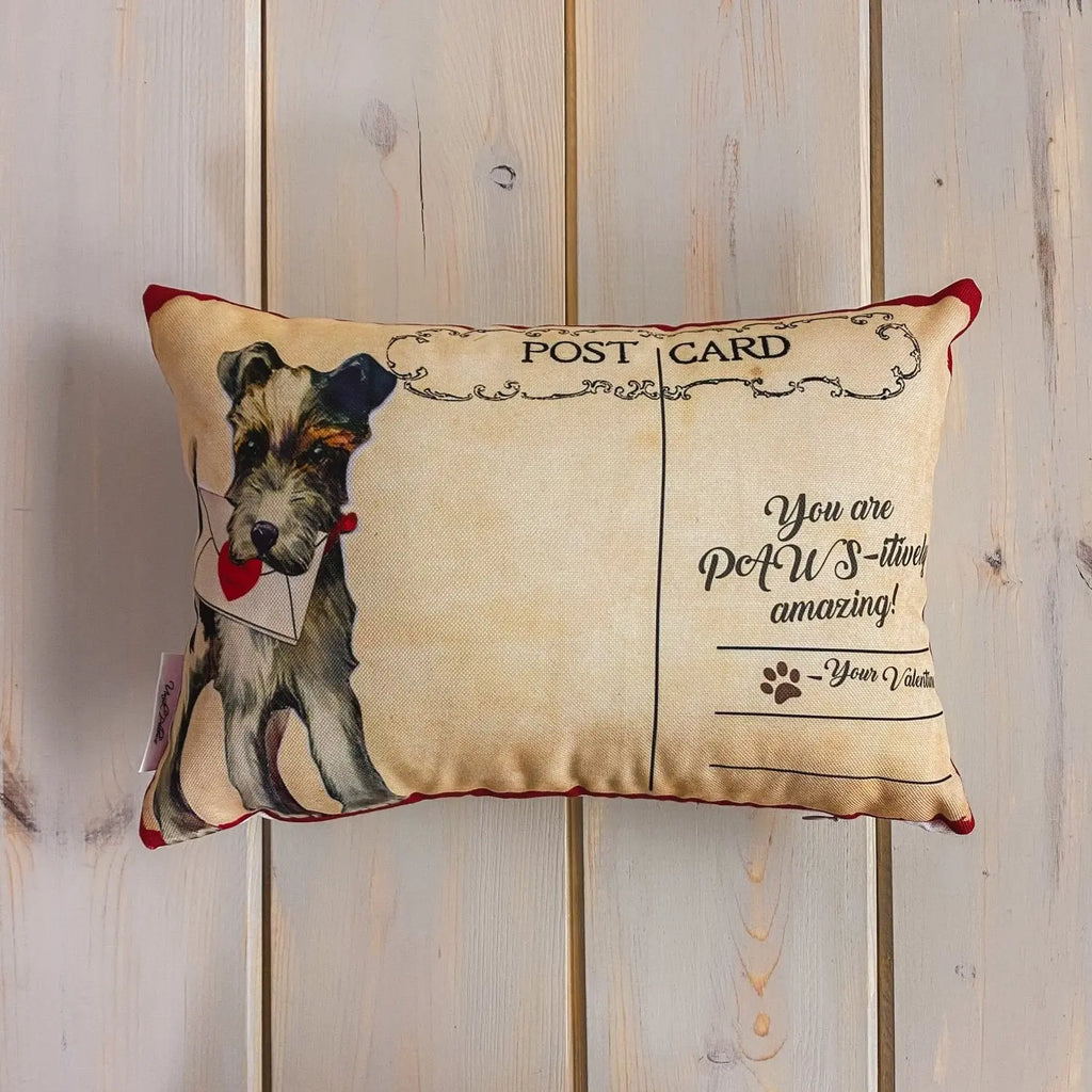 You are Paws-itively amazing Vintage Valentines | 18x12 Pillow Covers | Valentine Decor | Valentines Day Gift for Her | Bedroom Decor UniikPillows